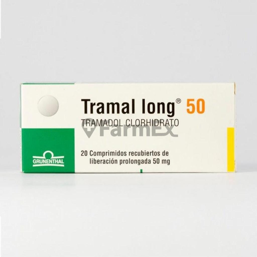 Tramal long 50 mg x 20 comprimidos Farmex-Fonasa-Persistente